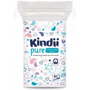 Cleanic Kindii Kozmetické tampóny pre novorodencov, 60ks