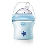Chicco Natural Feeling detská dojčenská fľaša modrá 150ml, 0m+