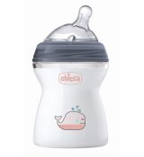 Chicco plastová antikoliková fľaša Black&White 150ml, 0m+