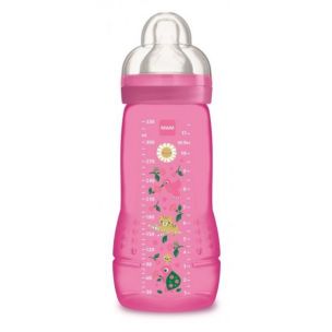 MAM detská fľaša Easy Active™ Pattern ružová 330ml, 4m+