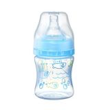BabyOno Kojenecká antikoliková fľaša modrá široké hrdlo 120 ml., 0m+