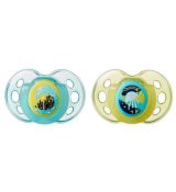 Tommee Tippee Cumlík silikón Night time 18-36m, 2ks