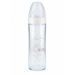 Nuk Kojenecká fľaša sklenená Classic New silikón 240 ml, 0-6m