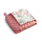 Sensillo ľahká deka minky ružové palmy 75×100 cm