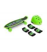 Toyz Skateboard Dexter zelený + prilba a chrániče