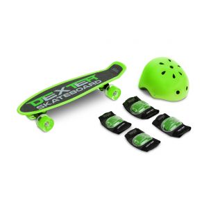 Toyz Skateboard Dexter zelený + prilba a chrániče