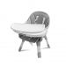 Caretero Jedálenská stolička Velmo 3x1 grey