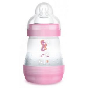 MAM Kojenecká fľaša plastová Anti-Colic ružová 160ml, 0m+