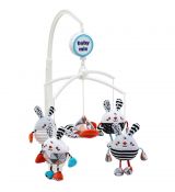Baby Mix kolotoč nad postieľku zajačiky plyšové