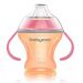 BabyOno Hrnček netečúci s mäkkým náustkom NATURAL NURSING 180ml oranžová