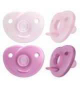 Avent SCF099/22 Soothie pre dievča celosilikónový 2ks, 0-6m