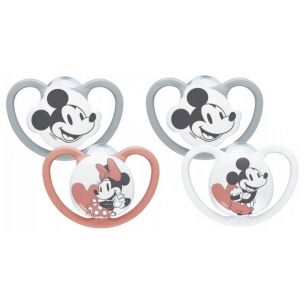 NUK silikónový cumlík Space Mickey&Minnie  2ks, 0-6m