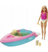 Mattel Barbie Čln s bábikou a psíkom GRG30