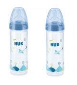 NUK Plastová fľaša Classic modré 2x 250ml., 6-18m