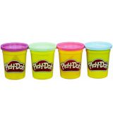 Play-Doh 4 kelímky (fialová, žltá, zelená, oranžová)