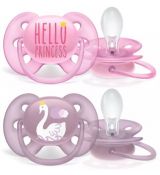 Avent Cumlík ultra soft girl 6-18m, 2ks