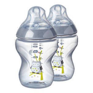 Tommee Tippee Kojenecká fľaša dekor boy 0m+, 2x260ml.