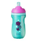 Tommee Tippee Netečúci termohrnček so slamkou zelený Explora 12m+, 260 ml