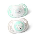 BabyOno 1225/01 Silikónový cumlík symetrický 6-18m, 2ks