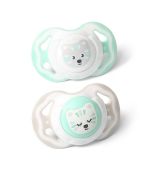 BabyOno 1225/01 Silikónový cumlík symetrický 6-18m, 2ks