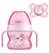 MAM hrnček Starter Cup pink 150ml, 4m+ + cumlík