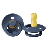 BIBS Cumlík z prírodného kaučuku Steel blue (M) 1ks, 6m+