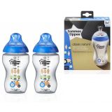 Tommee Tippee C2N Fľaša farebná 3m+, 2x340ml.