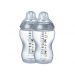 Tommee Tippee C2N Fľaša šedá 3m+, 2x340ml.