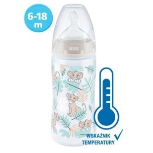 NUK Fľaša s kontrolou teploty 300 ml. Disney Lion King