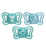 Chicco Cumlík Physio Light silikón modrá 16-36m+, 2ks