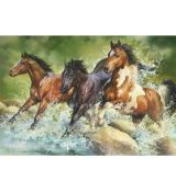 Trefl Puzzle Tri divoké kone 1500 dielikov