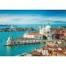 Trefl Puzzle Santorini, Benátky, Zámok Sully-sur-Loire a Mačky 4x1000 dielikov