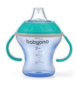 BabyOno Hrnček netečúci s mäkkým náustkom NATURAL NURSING 180ml.