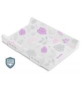 Sensillo Prebaľovacia podložka tvrdá safety systém Floral ružový 70x50cm