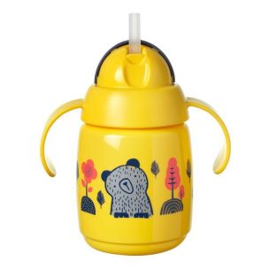 Tommee Tippee Hrnček so slamkou SUPERSTAR žltý 300ml., 6m+