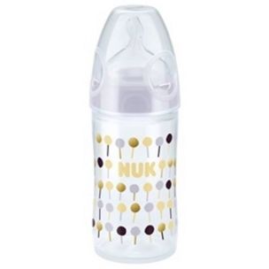NUK FC+ plastová fľaša LOVE 250 ml, cumlík silikón, veľ. 2 (M)