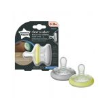 Tommee Tippee silikónový cumlík BREAST-LIKE-NIGHT 6-18m, 2ks