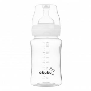 Akuku Plastová fľaša so širokým otvorom 240ml.