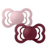BIBS Couture ortodontické cumlíky veľ.1 zo silikónu 2ks pink plum/elderberry
