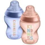 Tommee Tippee Dojčenská fľaša C2N Girl 2x260ml, 0m+