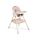 CARETERO Jedálenská stolička Bill 2v1 pink