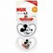 NUK Silikónový cumlík SPACE Mickey 0-6m, 2ks