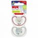 NUK Silikónový cumlík Space Nights girl 6-18m 2ks