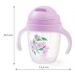 BabyOno Pohár so slamkou fialový 240 ml, 6m+