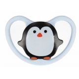 NUK Silikónový cumlík SPACE tučniak 0-6m, 1ks
