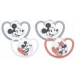 NUK Silikónový cumlík SPACE Mickey&Minnie 18-36m, 2ks