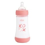 Chicco Fľaša dojčenská Perfect5 silikón, ružová 240 ml