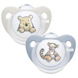 NUK Cumlík Trendline Macko PU Disney s púzdrom 2ks, 0-6m