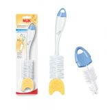 NUK kefa na čistenie fliaš a cumlíkov 2v1 s hubkou