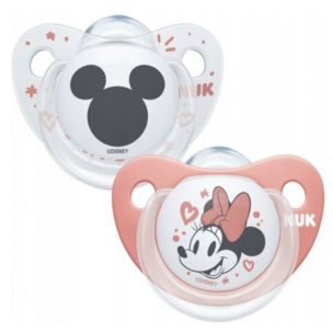 NUK Cumlík Trendline MICKEY s púzdrom 2ks, 6-18m